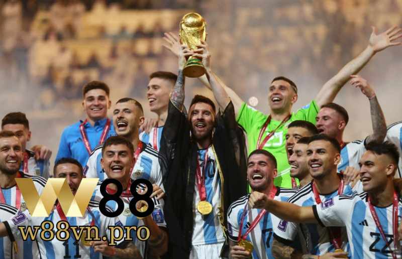 Nhà cái W88 đồng hành cùng đội tuyển bóng đá Argentina
