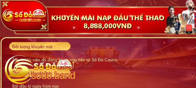 Nhận Ngay 8.888.000 Khi Nạp Tiền Vào Sân Thể Thao