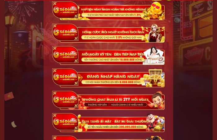 Khuyến mãi đa dạng, hấp dẫn nhiều ưu đãi cao