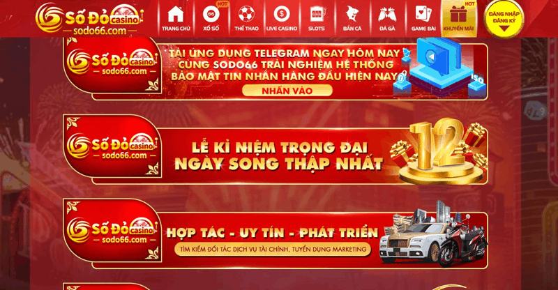 Siêu khuyến mãi tại Sodo Casinno