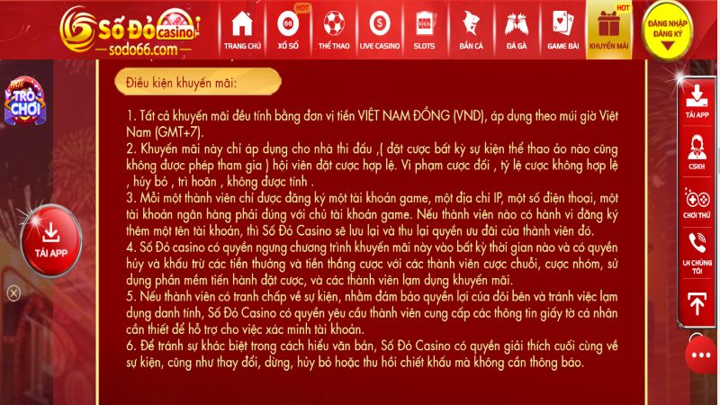 Điều kiện nhận khuyến mãi khi cược lần đầu
